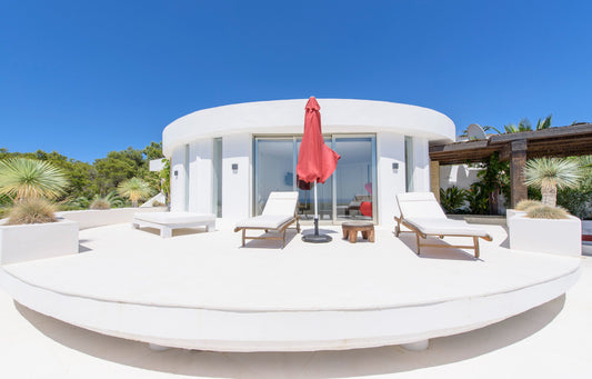 Eye-catching, contemporary villa overlooking Cala Tarida