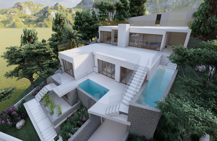 Sea-facing, hillside plot with building licence, Cala Salada