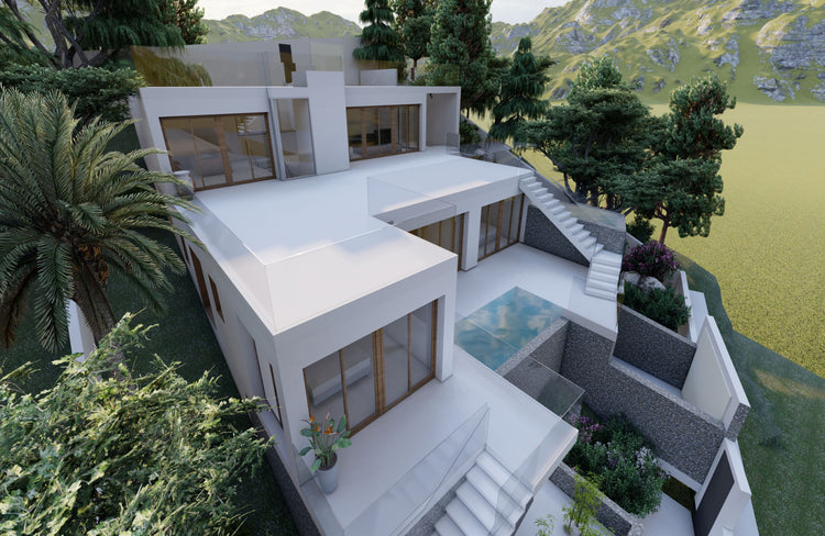 Sea-facing, hillside plot with building licence, Cala Salada