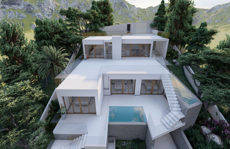 Sea-facing, hillside plot with building licence, Cala Salada