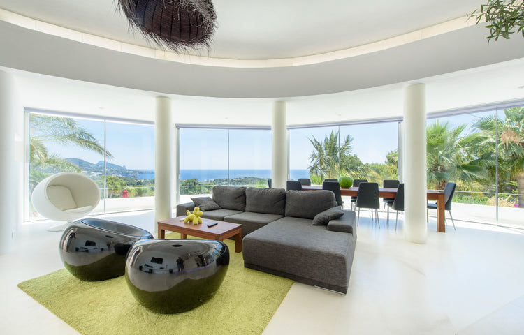 Eye-catching, contemporary villa overlooking Cala Tarida