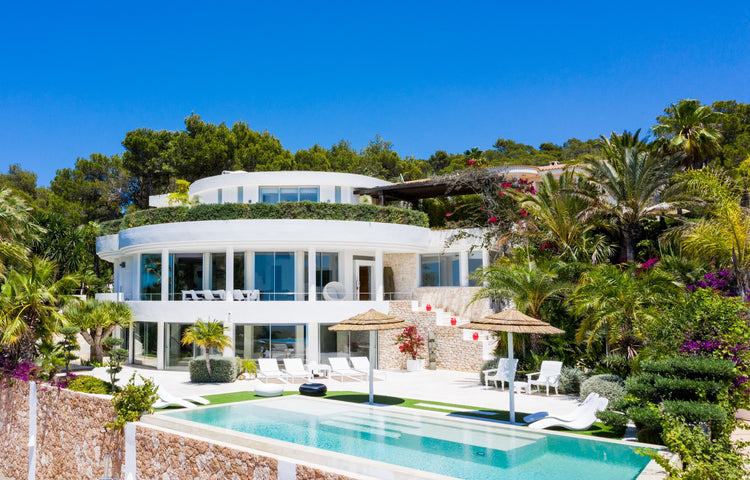 Eye-catching, contemporary villa overlooking Cala Tarida